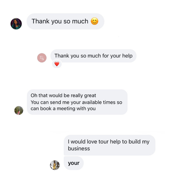 Client testimonial screenshot 8