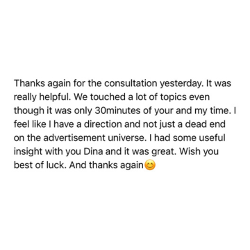 Client testimonial screenshot 3